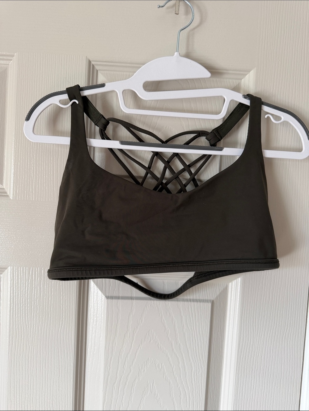 Lululemon Free to Be Wild Bra size 10 DARK OLIVE